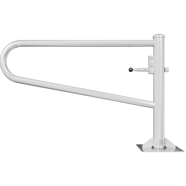 Swiveling gates | to be fixed by plugs, hot-dip galvanized | total width: 1500 mm | for padlock